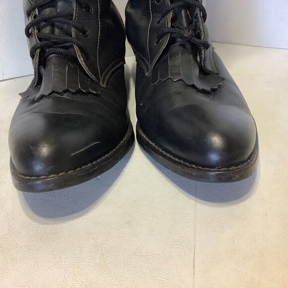 Women Vintage Boston Custom Made Shoes Knee High Lace Up Boots NO SIZE See Descr - Picture 7 of 14